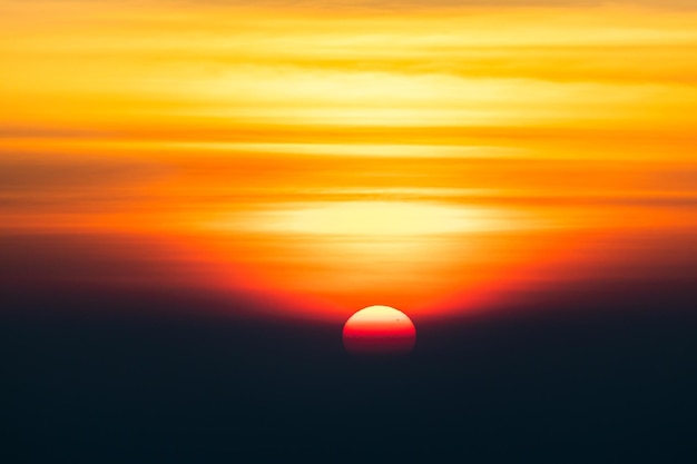 Colorful dramatic sky with cloud at sunsetbeautiful sky with clouds background