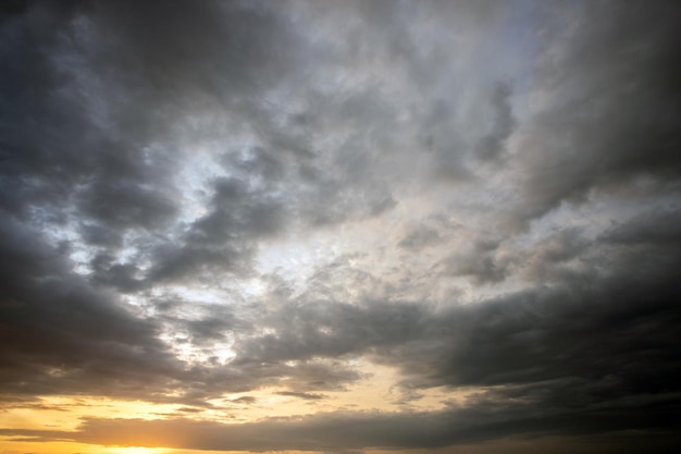 Colorful dramatic sky with cloud at sunsetbeautiful sky with clouds background