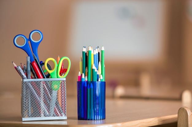 Colorful drawing pencils