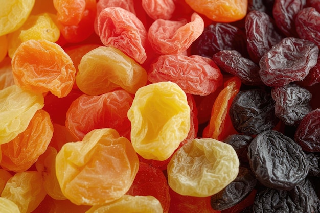 Colorful Dried Fruits Background