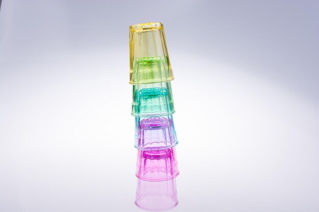 Colorful drinking glass