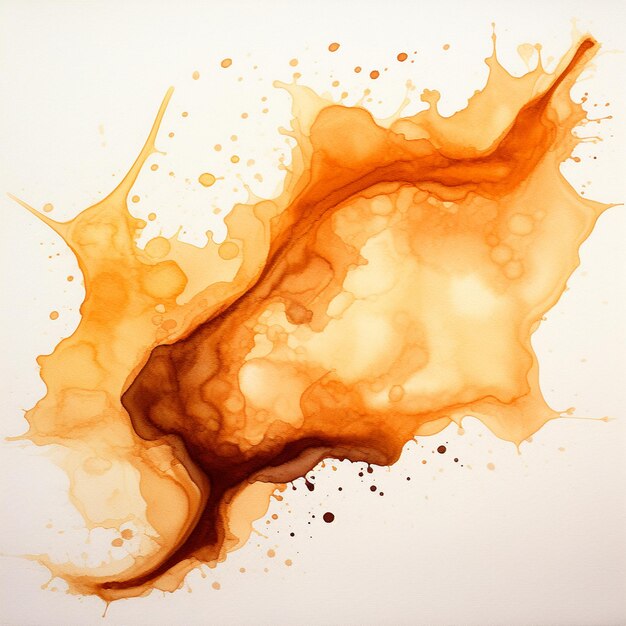 Colorful drips on white