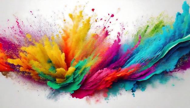 colorful dust on backdrop powder explosion effect