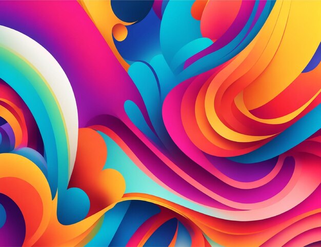 colorful dynamic flow new background image