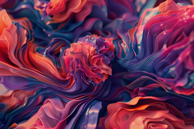 Colorful Dynamic Fluid Motion Pattern Texture