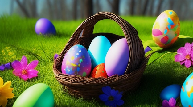 Colorful easter egg