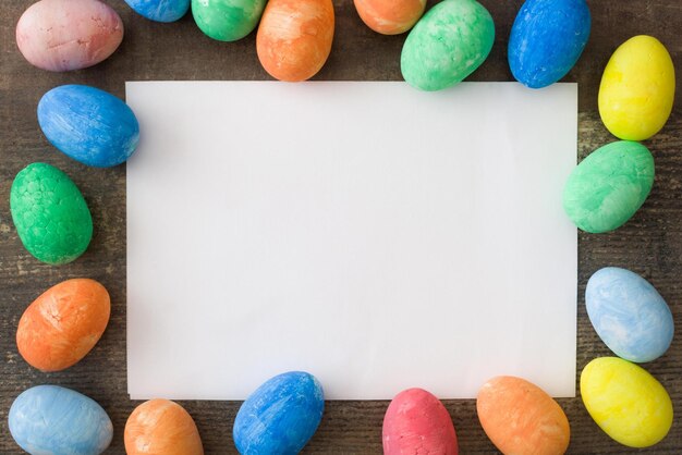 Colorful Easter Eggs background Happy Easter