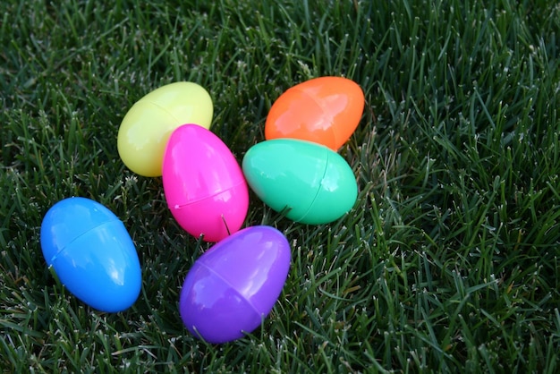 Colorful Easter Eggs background Happy Easter
