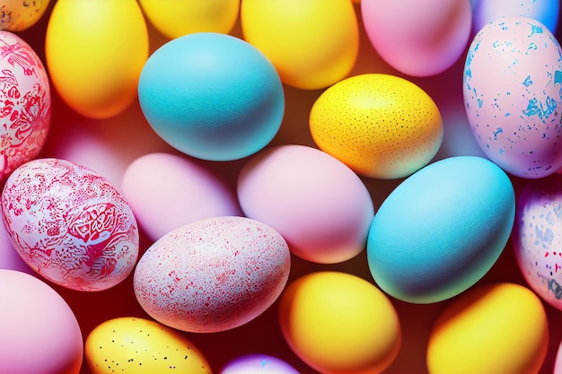 Красочный фон пасхальные яйца