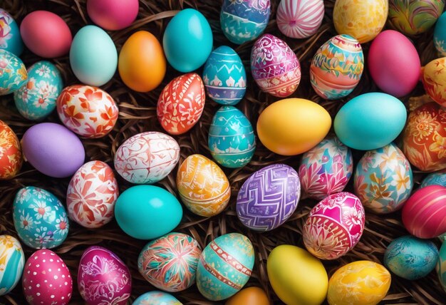활기찬 전통과 축제 장식으로 계절을 기념하는 다채로운 부활절 달걀
