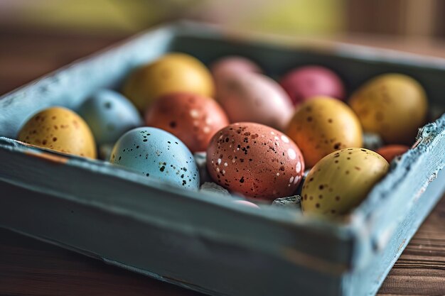 Foto collezione di decorazioni colorate per le uova di pasqua