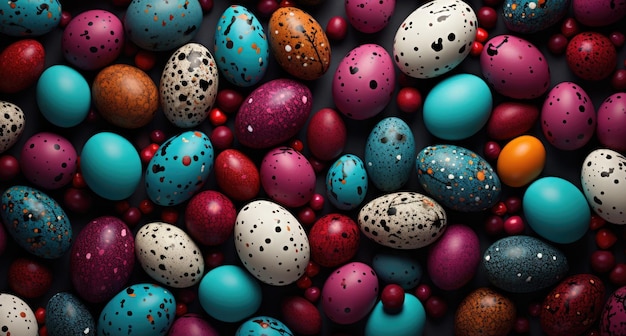 colorful easter eggs