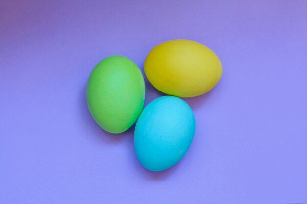 Colorful easter eggs