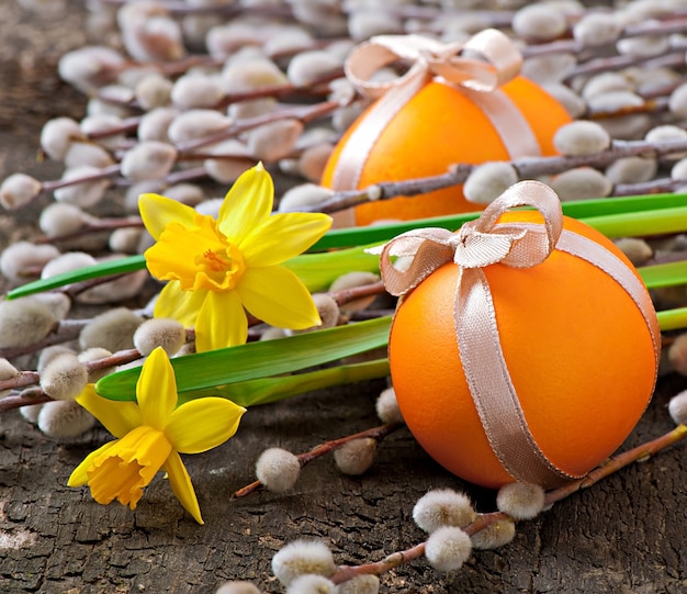 Foto uova di pasqua colorate