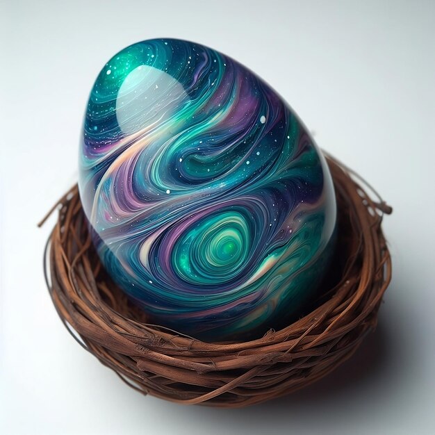 a colorful egg