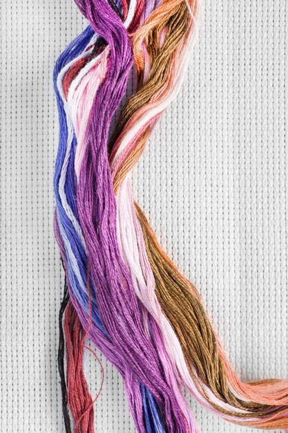 Foto filo per ricamo colorato