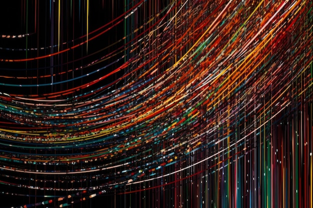 Colorful energy flows background generative ai