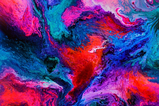 Colorful epoxy resin art