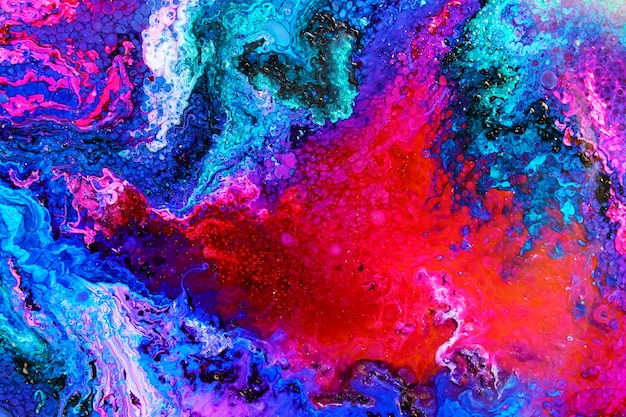 Colorful epoxy resin art