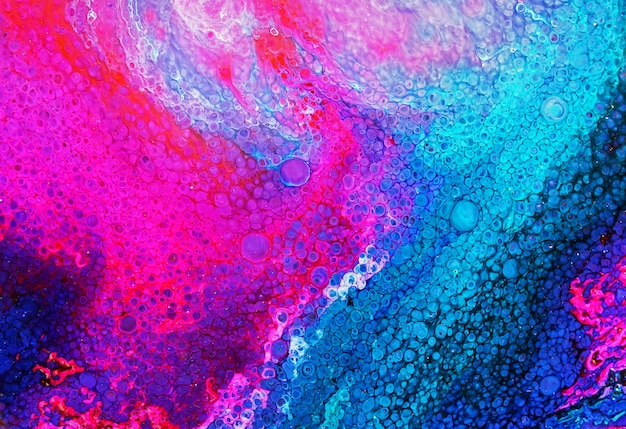 Colorful epoxy resin art