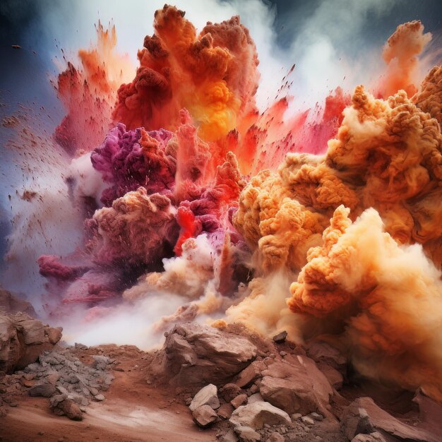 Premium Photo Colorful Eruptions in Motion Powder Photos Premium Photo Colorful Eruptions in Motion Powder Photos