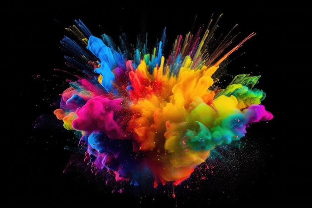 A colorful explosion of color.