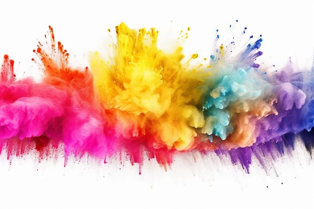 A colorful explosion of paint is shown in this image.