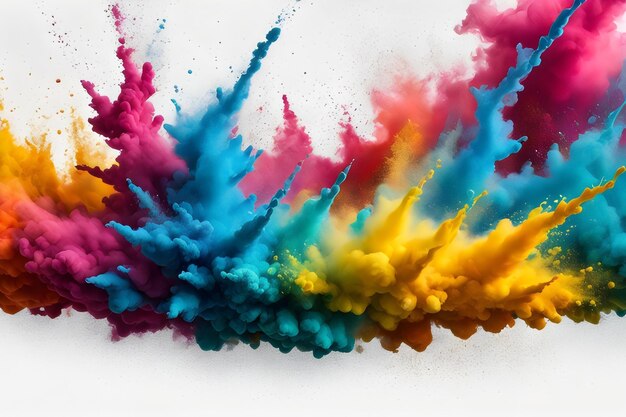 a colorful explosion of powder background