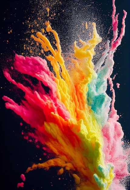 Colorful explosion