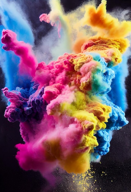 Colorful explosion