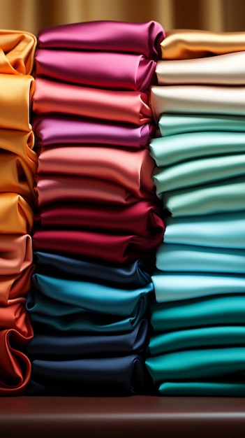 Colorful fabric samples displayed on a striking backdrop Vertical Mobile Wallpaper