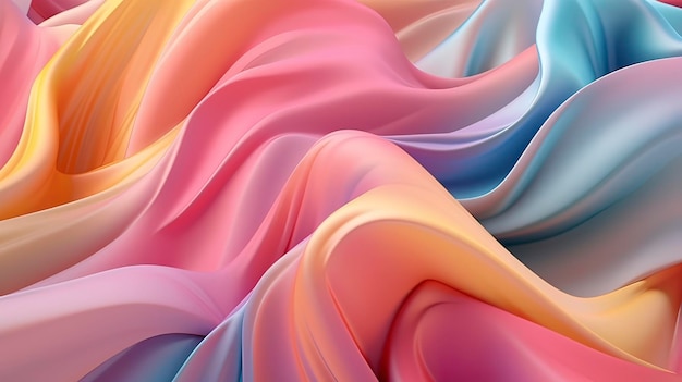 A colorful fabric with a pink background.