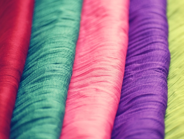 Colorful fabrics for textile industry