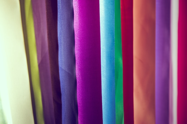 colorful fabrics texture background