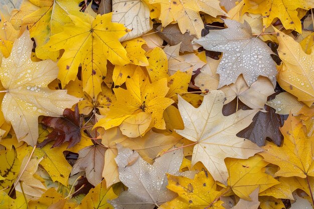 Colorful fall leaf background