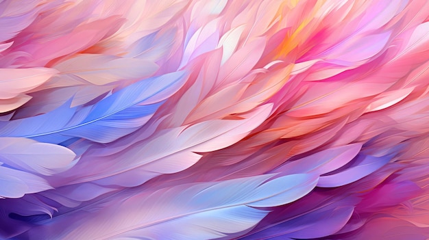 Colorful Feather Texture