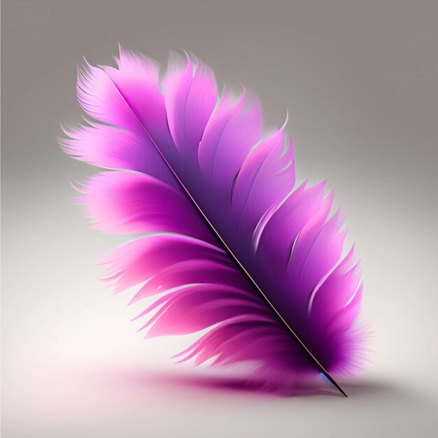 Photo colorful feather