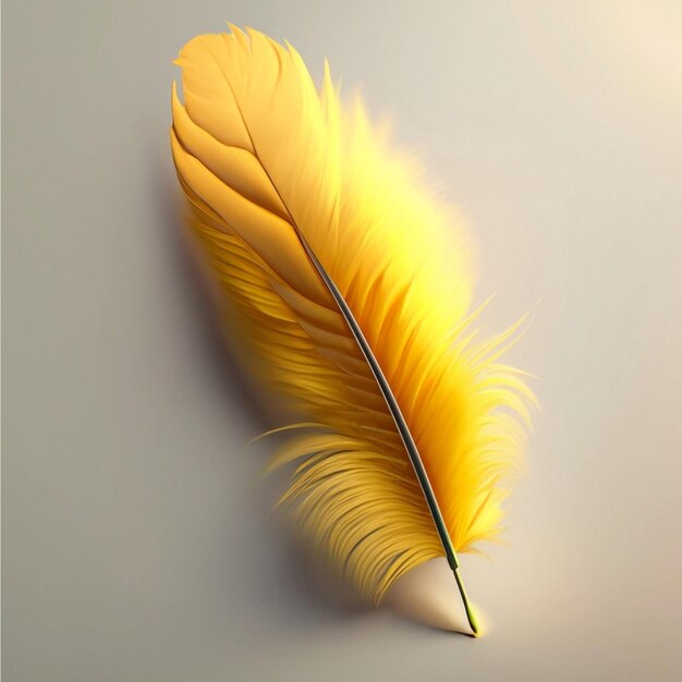 Photo colorful feather