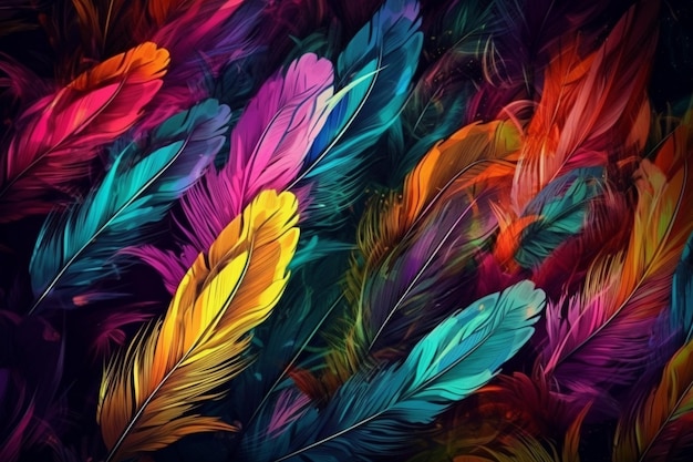 Rainbow Feathers Pattern Wallpapers  Rainbow Wallpaper iPhone