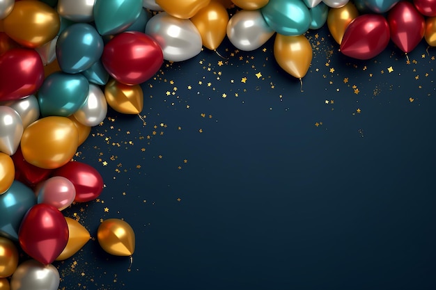 colorful festive background frame