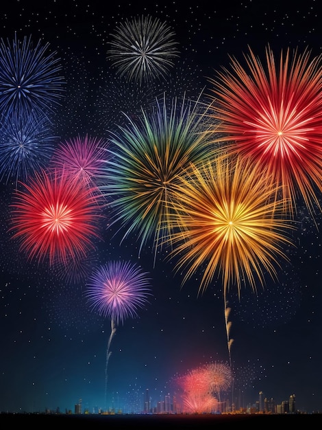 Colorful fireworks