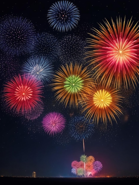 Colorful fireworks