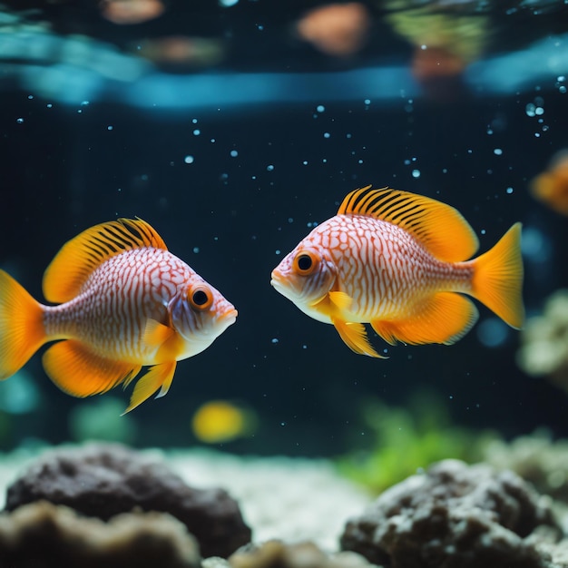 水族館のカラフルな魚