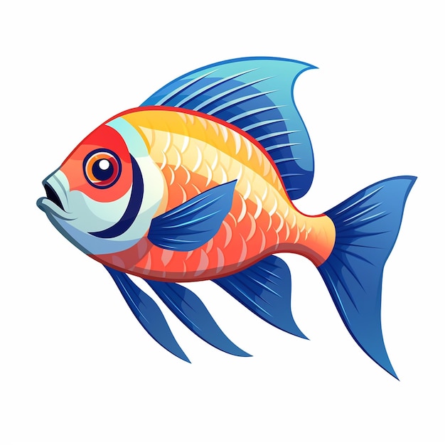다채로운 물고기 스냅샷 수중 즐거움