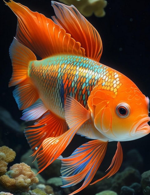 Photo colorful fish