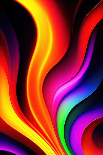 Colorful flames background