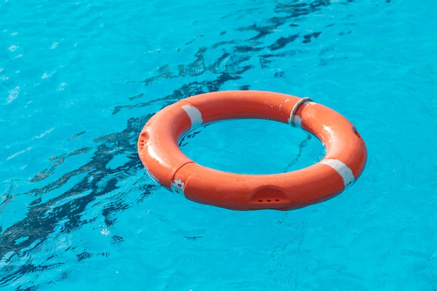 Colorful floats on a pool  