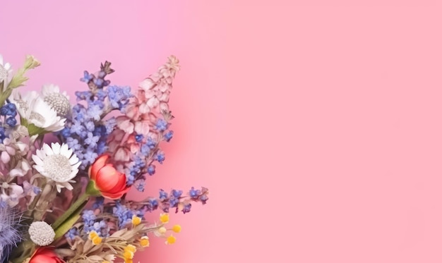 Colorful floral arrangement highlighting nature's beauty and elegance AI Generative