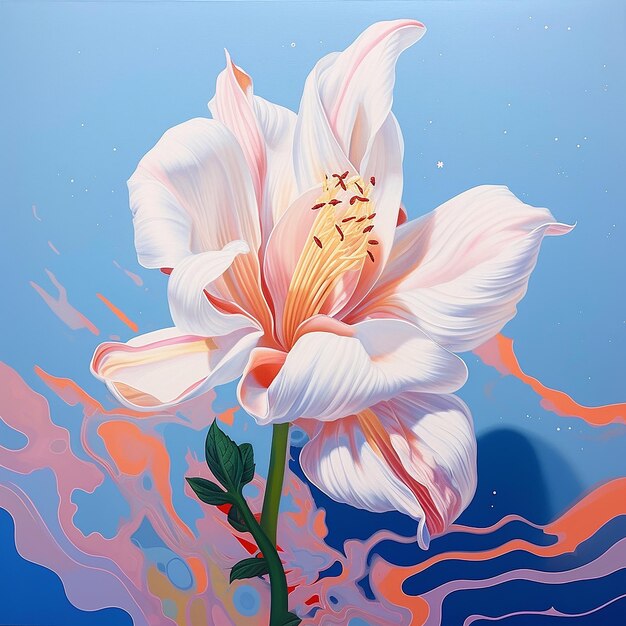 Colorful Floral Art Paintings and Prints and Illustrations