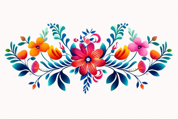 Photo colorful floral background vector illustration